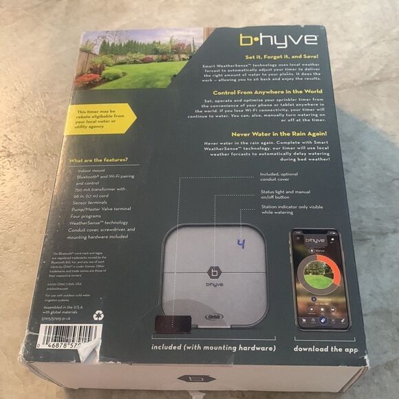 B Hyve Bluetooth Sprinkler Timer NIB - Picture 3 of 3